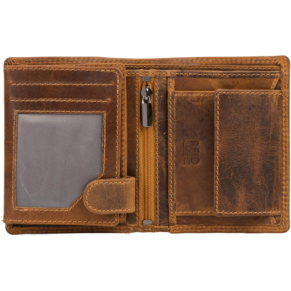 Leather Wallet Tyler- Camel
