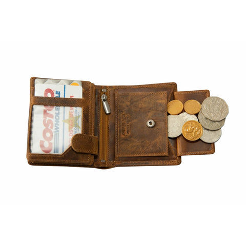 Leather Wallet Tyler- Camel