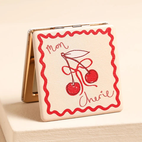 Mon Cherie Cherry Compact Mirror