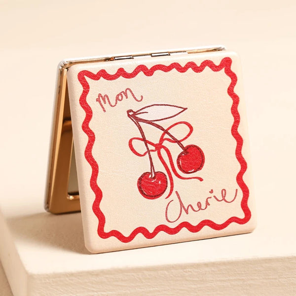 Mon Cherie Cherry Compact Mirror