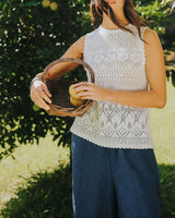 Eadie Linen Pant with Gathering Detail