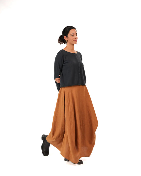 Lavigne French Linen Asymmetrical Skirt