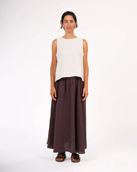 Lucie Linen Maxi Skirt