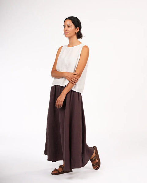 Lucie Linen Maxi Skirt