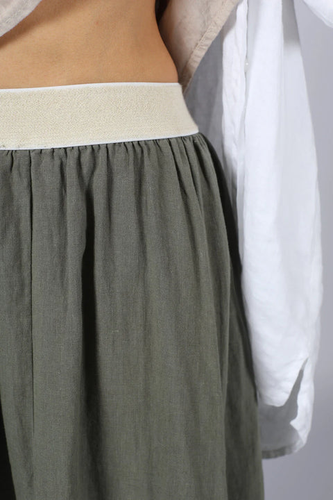 Lucie Linen Maxi Skirt