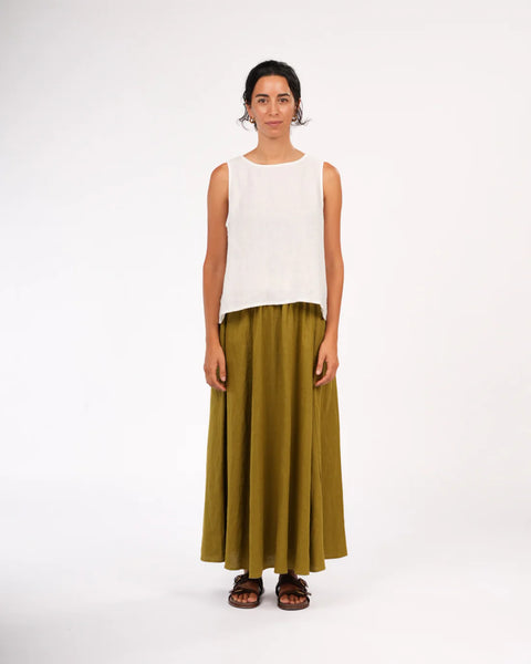 Lucie Linen Maxi Skirt