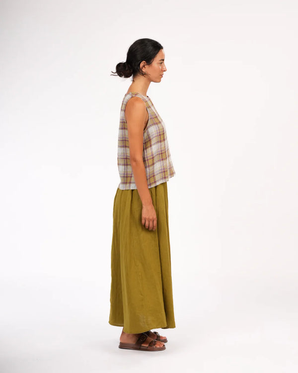 Lucie Linen Maxi Skirt