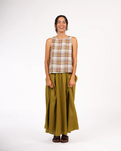 Lucie Linen Maxi Skirt