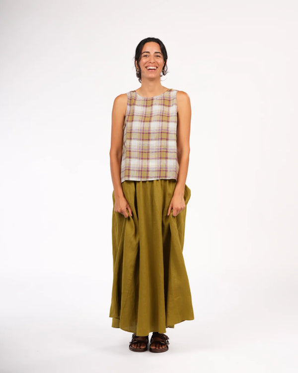 Lucie Linen Maxi Skirt