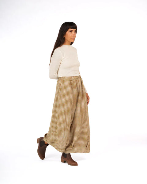 Eadie Gingham Linen Pants