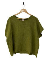 Montaigne Lee linen short sleeve top