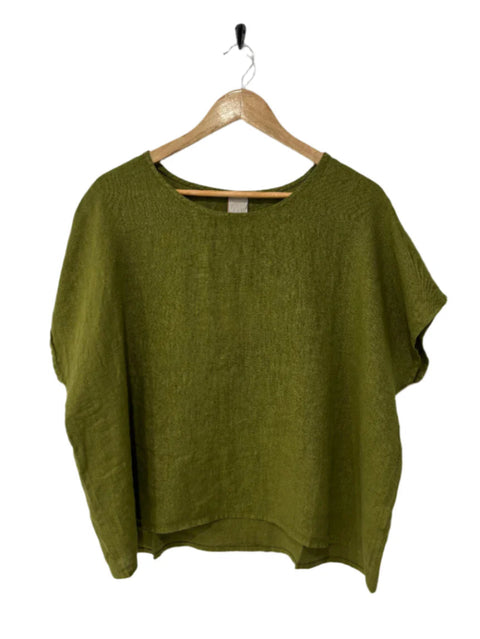 Lee linen short sleeve top