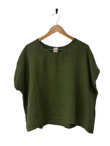 Montaigne Lee linen short sleeve top