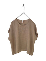 Montaigne Lee linen short sleeve top