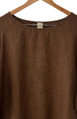 Montaigne Lee linen short sleeve top