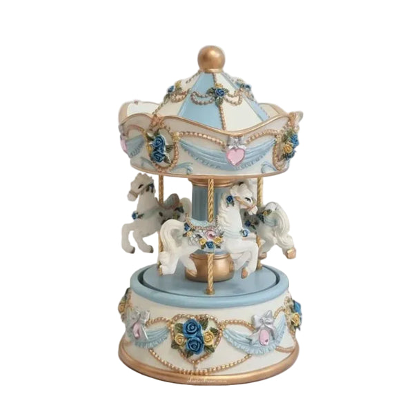 Horse Carousel Petite Blue