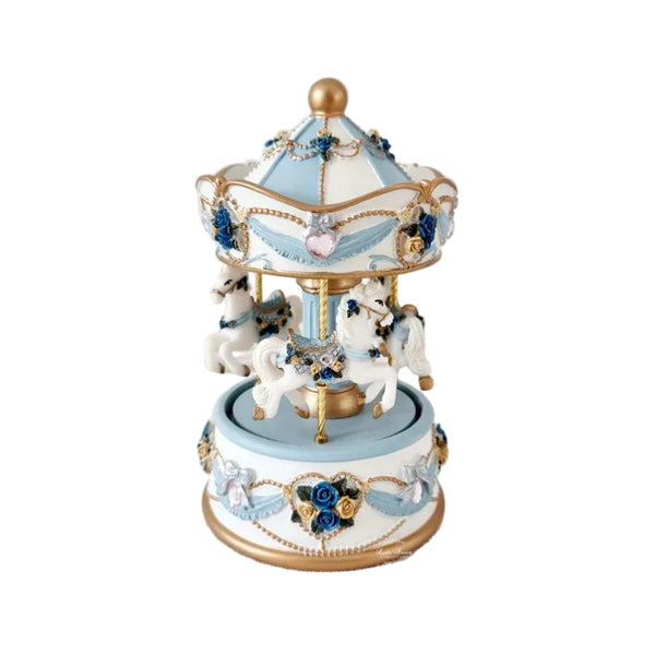 Horse Carousel Petite Blue