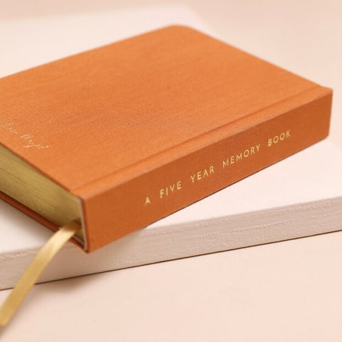 Lisa Angel- Orange Five Year Thought a Day Journal