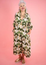 Donna Donna-Palm Print Dress