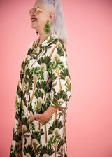 Donna Donna-Palm Print Dress