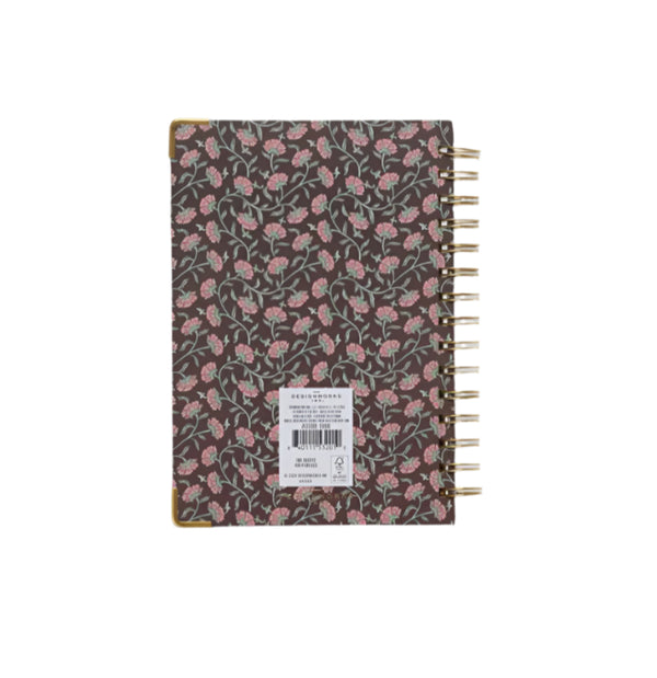 Undated 13 Month Perpetual Planner - Burgundy Vintage Floral