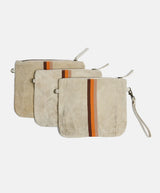 Escapee Clutch Bag | Natural Stripe