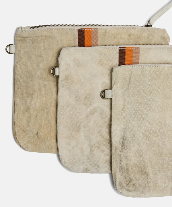 Escapee Clutch Bag | Natural Stripe