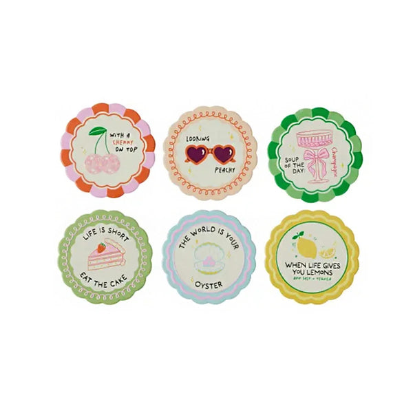 Proverb Ceramic Coaster Assorted