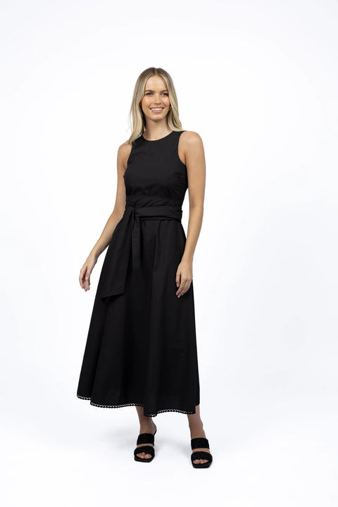 Willa Tie Dress Black
