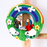 Tara Treasures-Felt Christmas Rainbow Nativity Wreath