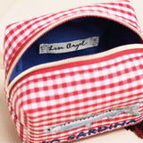 Red Gingham Fish La Sardina Accessory Pouch