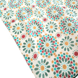 Silk Scarf Geometric Blue
