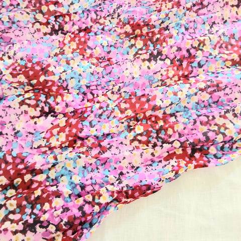 Silk Scarf Flowers-Pink