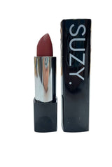 Lipstick with packaging labeled 'SUZY' on a white background