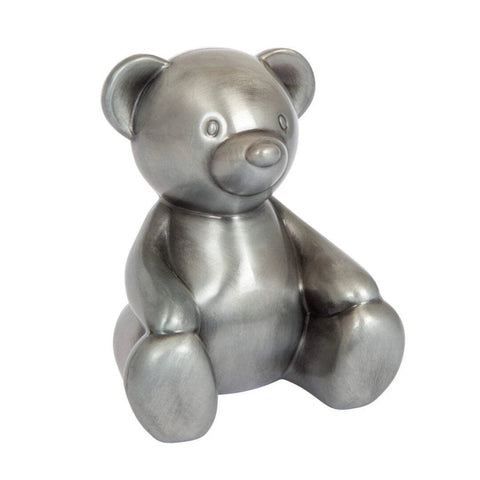 Edward Bear Pewter finish  Money Box