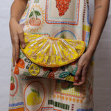 Zoda 'Amalfi Lemons' Beaded Clutch