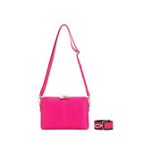 Black Caviar Design KIARA CROSSBODY/CLUTCH- FUCHSIA