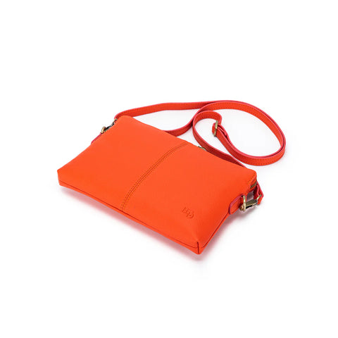 Black Caviar Design KIARA CROSSBODY/CLUTCH- ORANGE