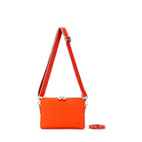 Black Caviar Design KIARA CROSSBODY/CLUTCH- ORANGE