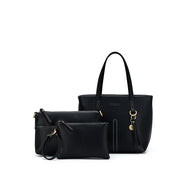 Black Caviar Designs- Tara Black 3 Piece Handbag Set