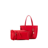 Black Caviar Designs- Tara Red 3 Piece Handbag Set