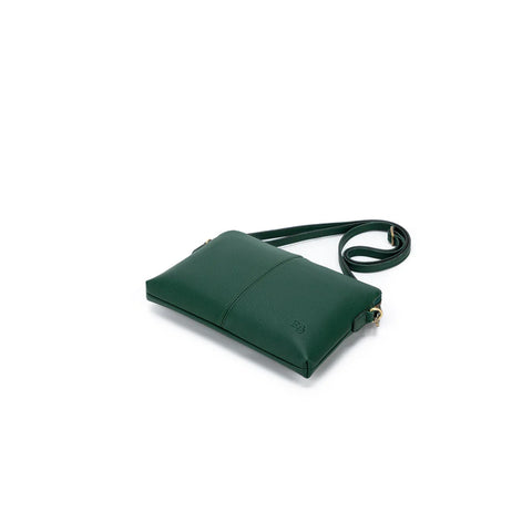 Black Caviar Design KIARA CROSSBODY/CLUTCH- FOREST GREEN