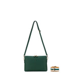 Black Caviar Design KIARA CROSSBODY/CLUTCH- FOREST GREEN