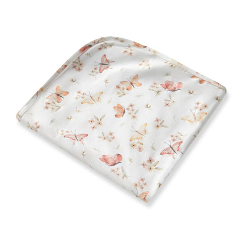 Snuggle Hunny- Butterfly Organic Jersey Wrap & Topknot Set