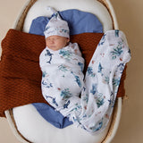 Snuggle Hunny -Ocean Organic Muslin Wrap