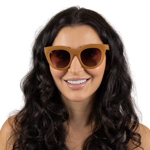 SOEK MILLA CARAMEL Brown Gradient Lens l Walnut Arms