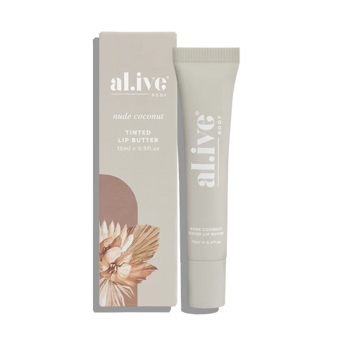 al.ive body ttinted lip butter - nude coconut