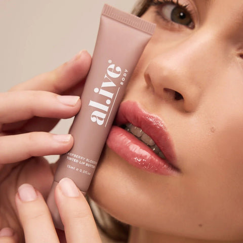 al.ive body tinted lip butter - raspberry blossom