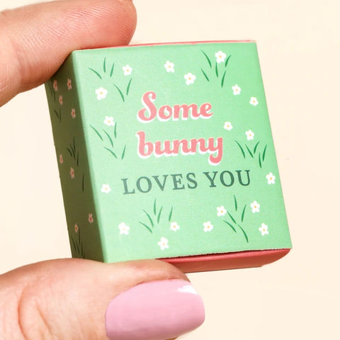 Tiny Matchbox Ceramic Bunny Token