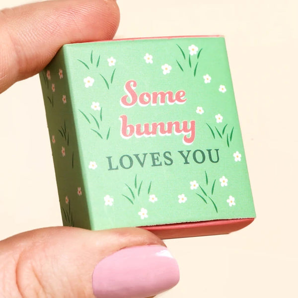Tiny Matchbox Ceramic Bunny Token